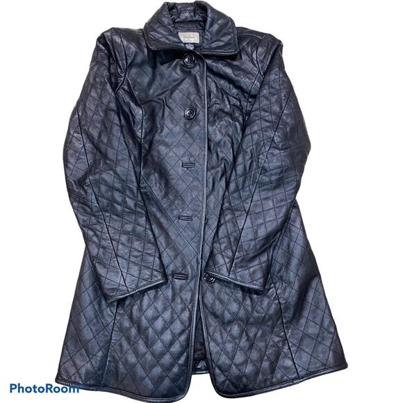 Neiman Marcus Lamb Leather Jacket Women's Size Small - Picture 1 of 8